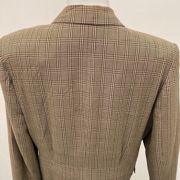 Ralph Lauren Vintage Brown Double Breasted Oversized Blazer Office Plus Size 14 - Picture 4 of 13